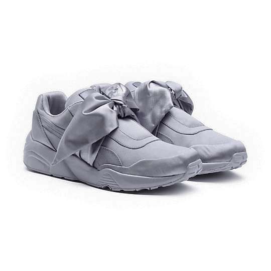  خرید  کفش کتانی رانینگ پوما پاپیونی طوسی   Puma Heart Basket gray